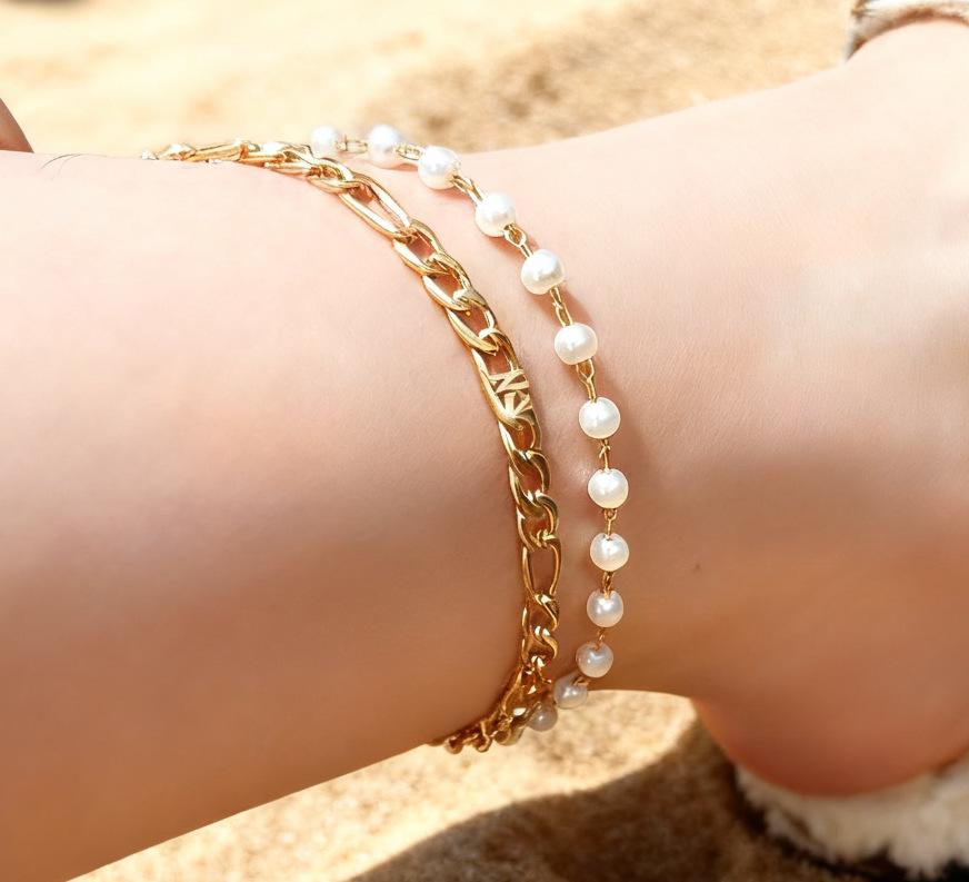Elegant Two-Layer Titanium Steel Necklace for Women - High-End Clavicle Chain with Light Luxury Feel