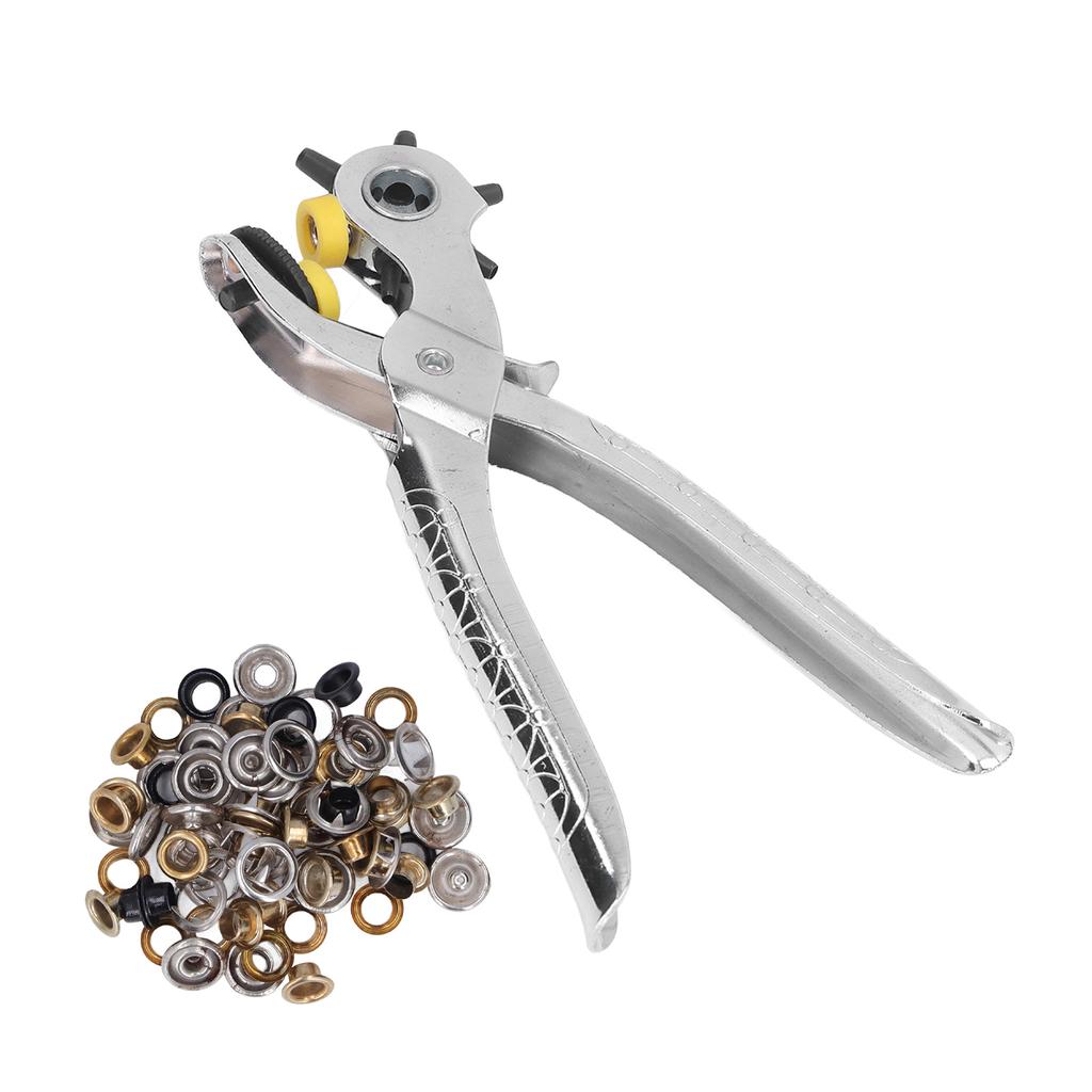 Perforatore per fori per cintura da 8 pollici Acciaio Inossidabile Robusto Durevole Design Ergonomico Risparmio di Sforzo Trattamento Termico Perforatore per fori in Pelle