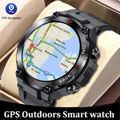 Gps Position Smart Watch Military Outdoor Sport Fitness Super Long Standby Smartwatch Man 5atm Swiming Man Watch For Xiaomi