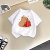 Children's Casual Short-sleeved T-shirt, Summer Boys' And Girls' Cute Capri Blouse