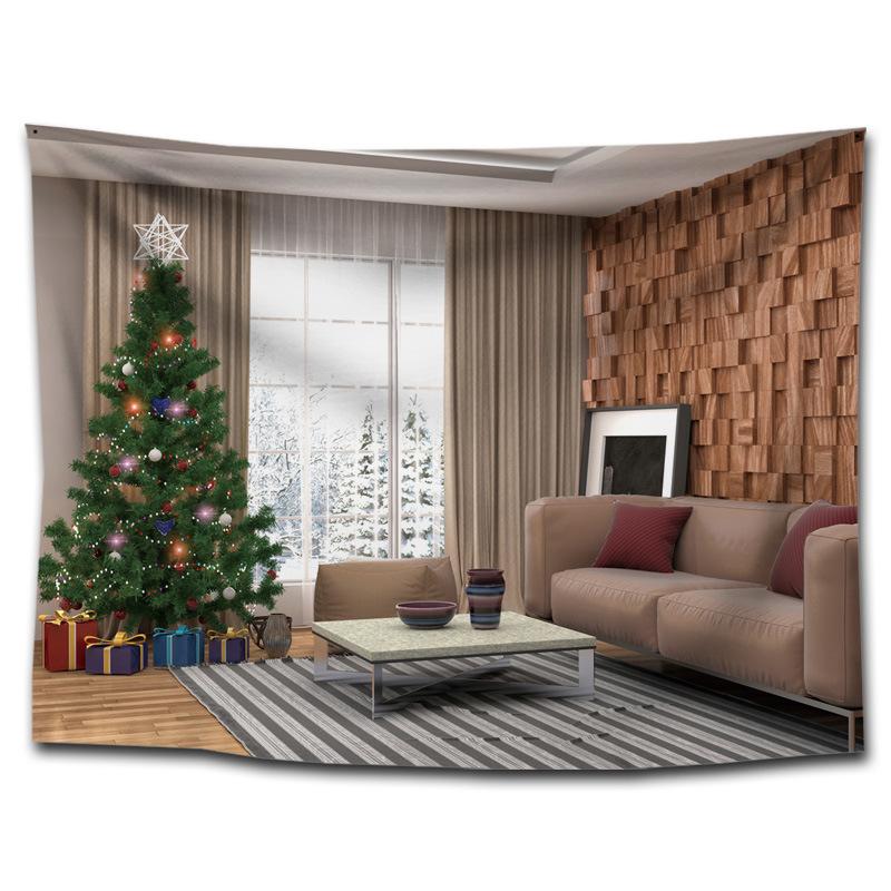 New Year's Store Hanging Cloth, Festive Trendy Brand Wall Cloth, Background Cloth, Bedroom Christmas Tapestry