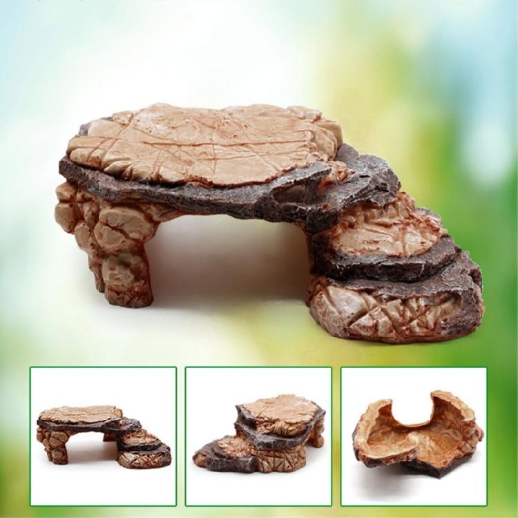 Creative Resin Hideout Cave for Reptiles Perfect for Turtles Snakes and Frogs Enhances Terrarium Environments