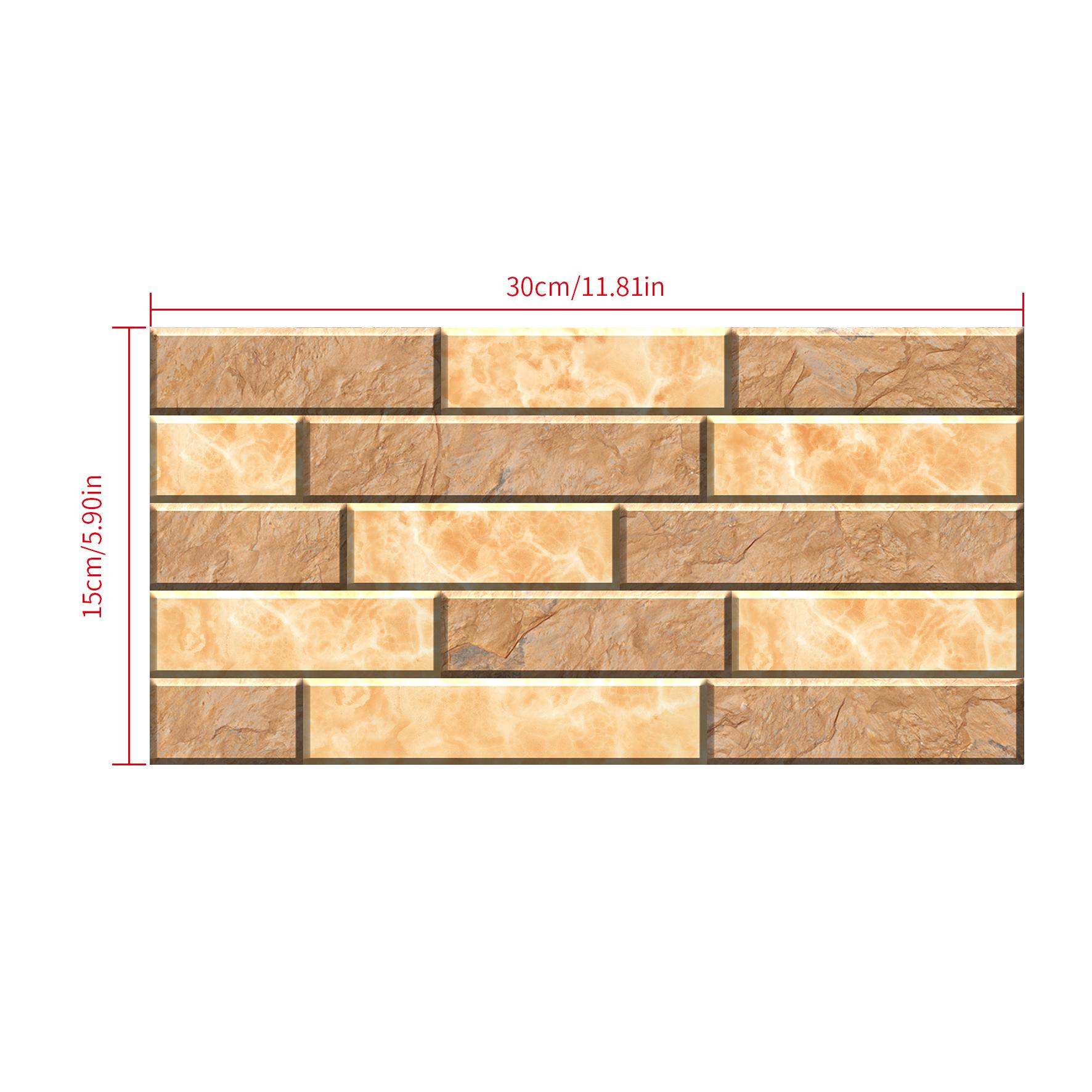 

5/10 шт. Вінтажна імітація каменю, мармурової плитки, наклейка, кухонна шафа, ванна, домашній декор, самоклеюча кришталева плівка, художні наклейки на стіни 15cm*30cm*10Pcs