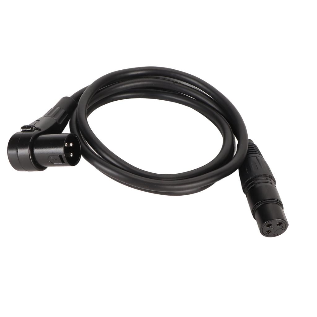 XLR Winkelstecker männlich auf weiblich Mikrofonkabel 3-polig versilbert OFC-Leiter XLR Mikrofon