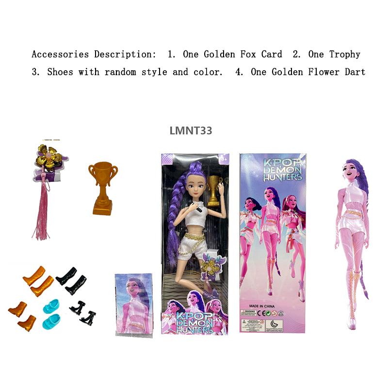 3 Trendy Kpop Devil Hunter Dolls, Vinyl Dolls, Dolls, Christmas Gifts, Birthday Gifts, Halloween Gift Girls' Toys