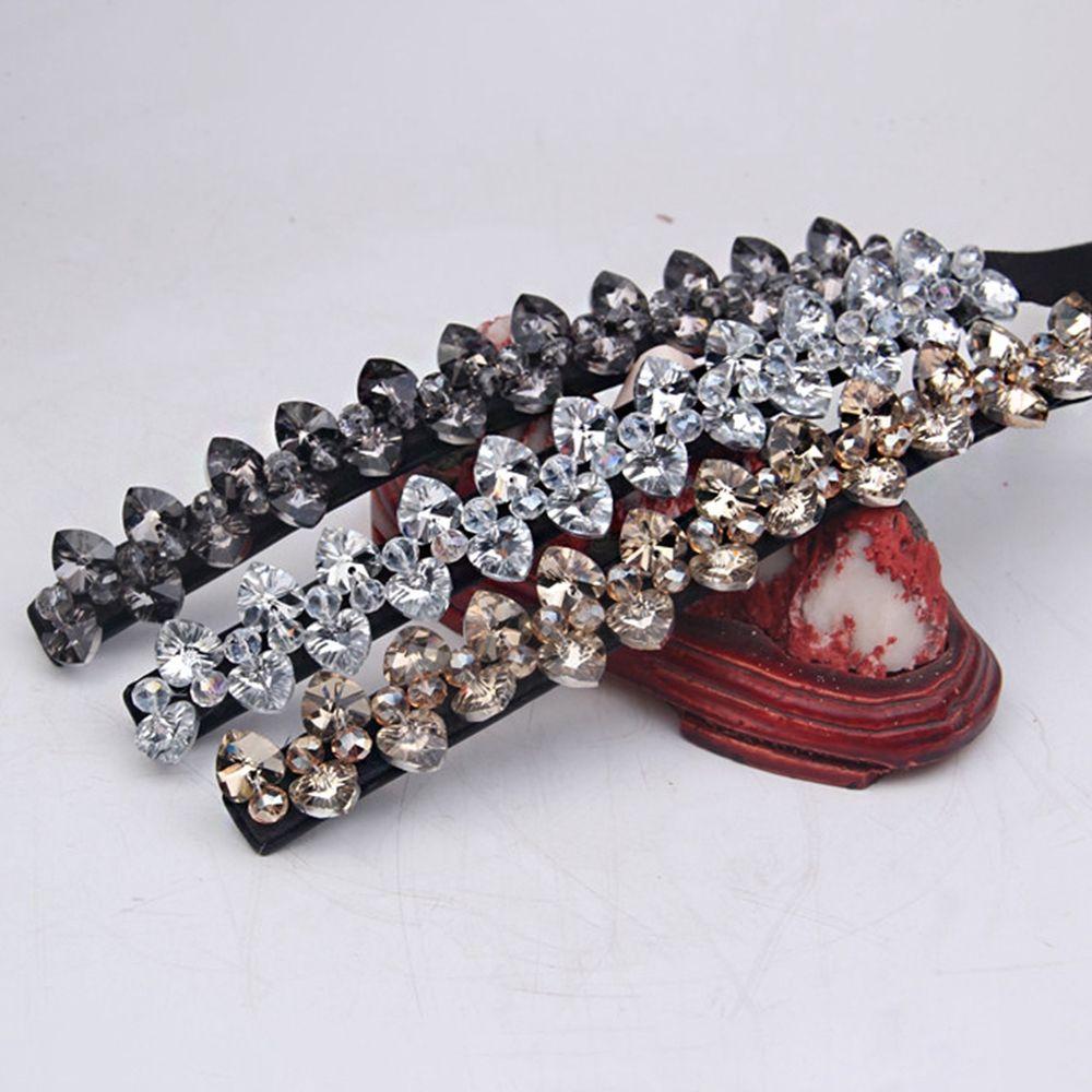 Rhinestone All-match Elastic Cummerbunds Waist Corset Belts Women Waist Belt Crystal Elastic Belt