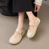 Thick-soled heightening Birkenstocks New Year's autumn with skirts Mary Jane single shoes Doudou shoes