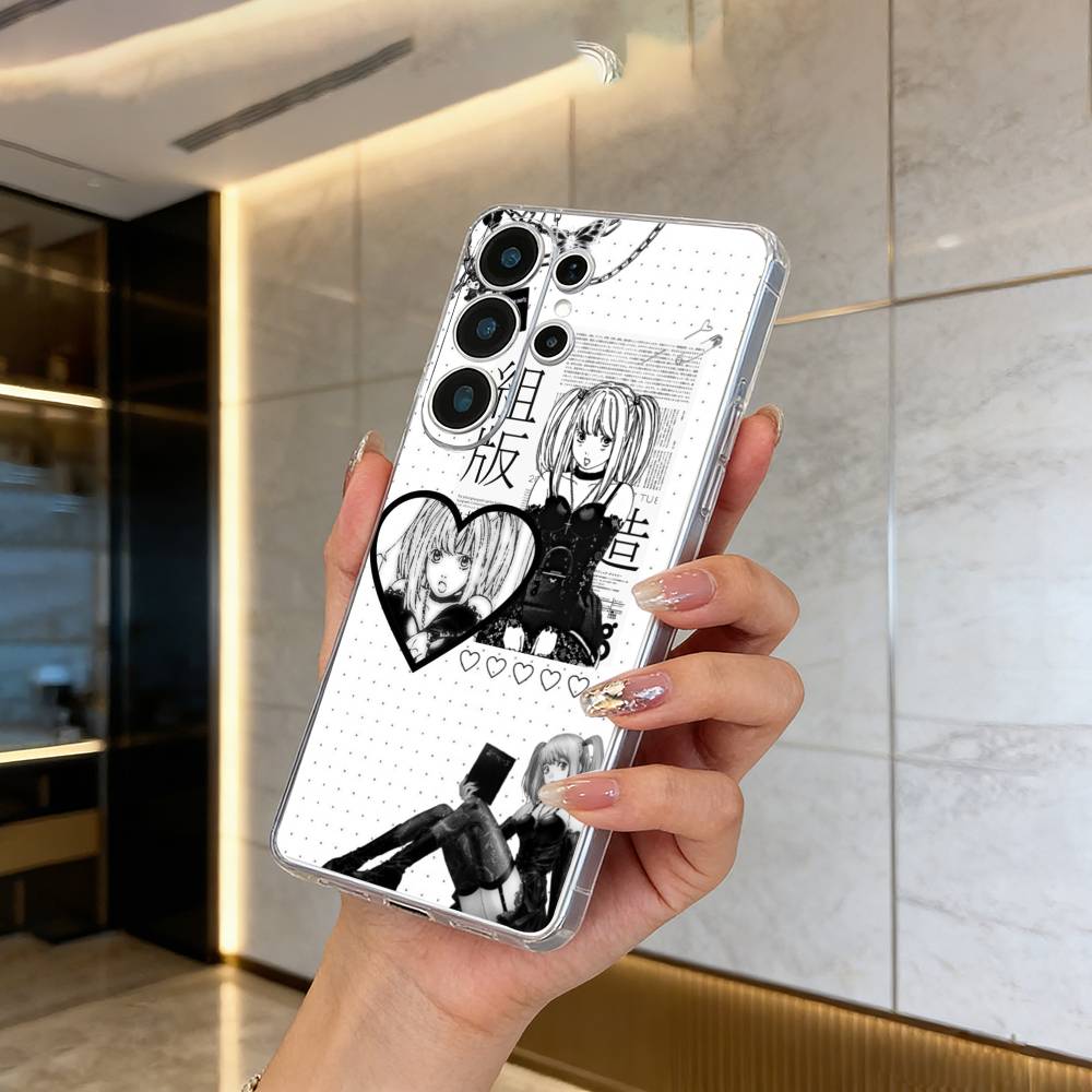 

M-Misa- Чехол для телефона Death Note для Samsung S25,S24,S21,S22,S23,S30,Ultra,S20,Plus,Fe,Lite Прозрачный чехол Samsung S30plus5G