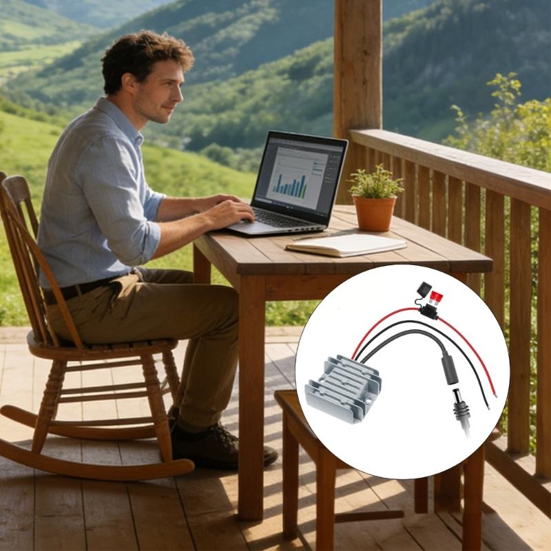 12V/24V Adapters Step Up Converters with Female Plug 30V 3.5A Output for Power Supply Step Up Conversion Easy to Install