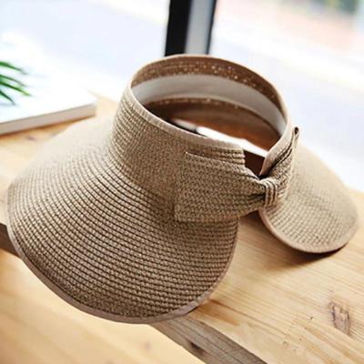 Nuevo sombrero de verano para mujer, visera plegable, sombrero para el sol, ala ancha, sombrero de playa, sombrero de paja, sombrero de mujer, gorra de playa con protección UV