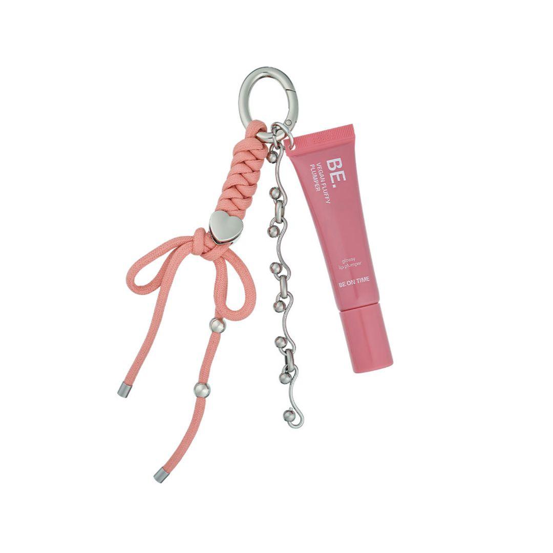 Be On Time Vegan Fluffy Plumper Lip Balm Keyring 02 Mellow Peach