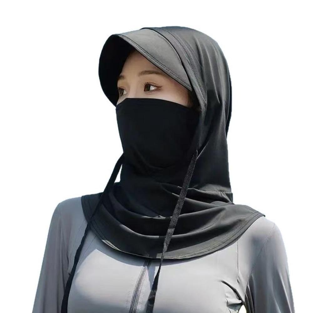 Breathable Mask Cap with Shawl Pullover Cap New Head Wrap  Unisex