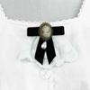Delicate Gifts Velvet Queen Party Lady Women Cameo Girls Brooch Elegant Lace Brooch Pearl
