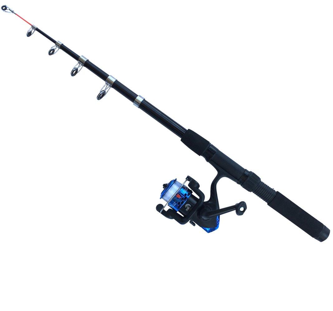 SPEEDMARK Spinning Rod Reel Fishing Fishing Gear 2m Reel & Set, Family/Beginner Set, (Rod & Set)