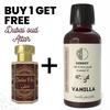 Vanilla Essential Oil 10ml for Aromatherapy & Home Fragrance Get 1 Free 6 Ml Attar – Aqua AQ, Dubai Oud, Aura, White Oud