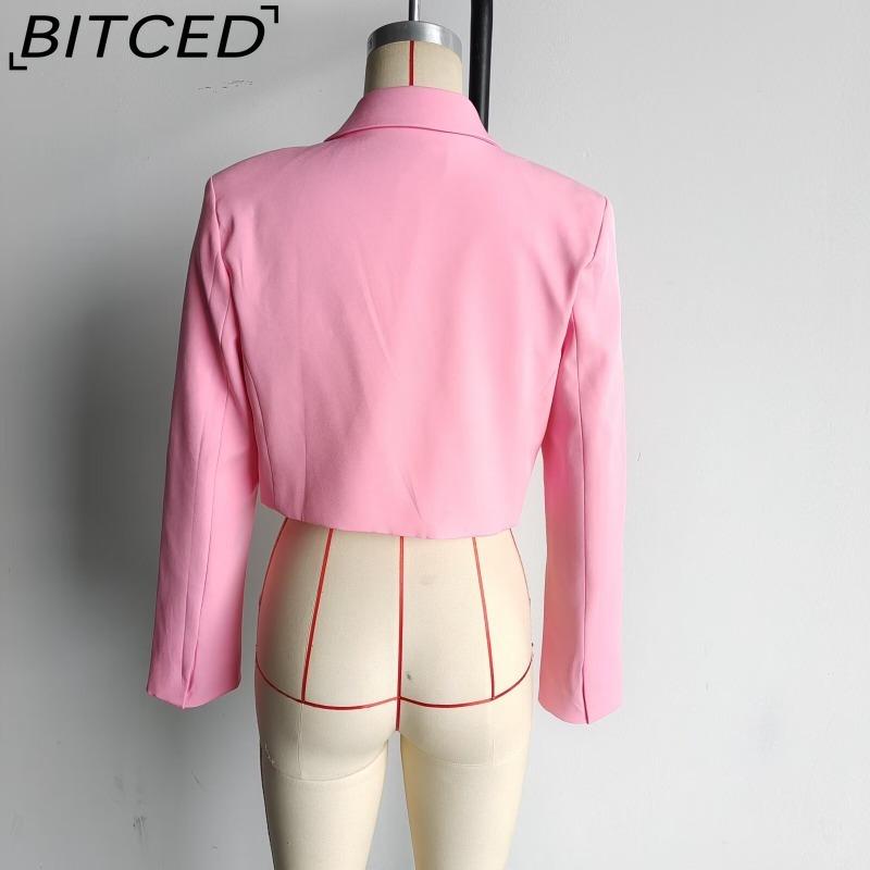 BITCED Colecția de Toamnă/Iarnă pentru Femei: Jachetă Blazer Scurtă Distinctivă, la Modă, Minimalistă