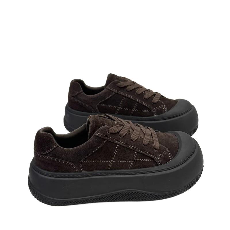 

Fashion Shoes for Women 2024 Lace Up Women s Vulcanize Shoes Outdoor Women Sneakers Round Toe Platform Flat with Women s Casual Shoes 35