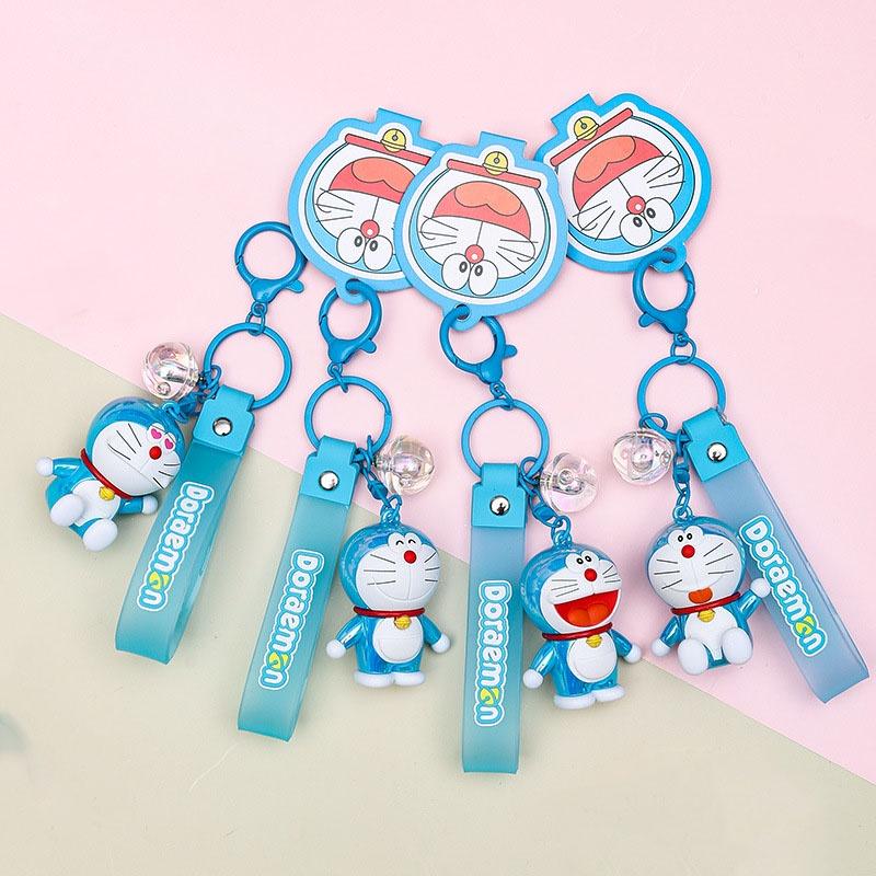 Authentic Creative Doraemon Colorful Pendant Cartoon Car Keychain Bag Decoration Wholesale