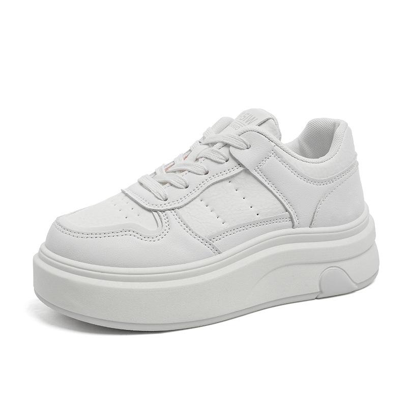 

2025 spring white shoes women s new Korean version ins female students increase the trend of thick-soled versatile sports board shoes 35