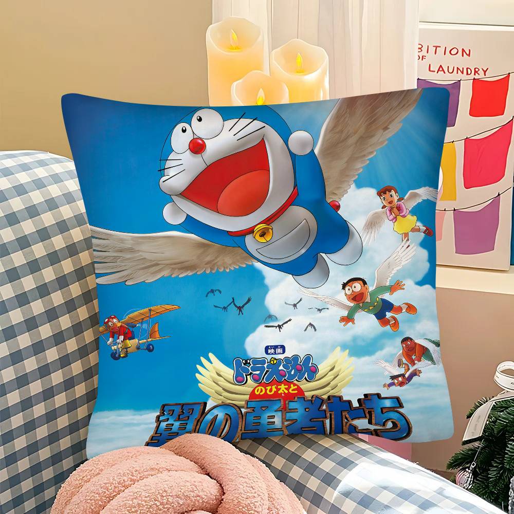 Doraemon The Movie Nobita's Sky Utopia Pillow Case Square Pillow Bedroom Sofa Leisure Comfort Cushion Car  Home Decoration