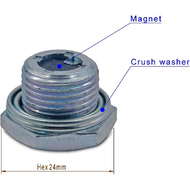 Rear Axle Housing Drain Plug, Differential Drain Plug Compatible With Toyota 4Runner Sienna Tacoma Tundra MR2 Matrix Pickup T100 Fj Cruiser, Also For