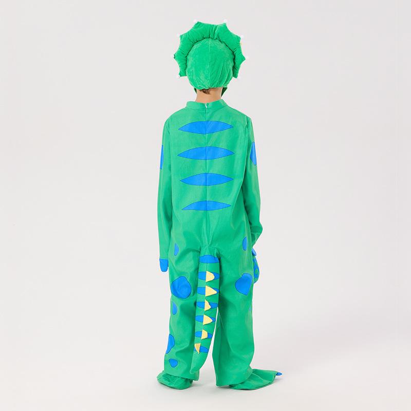 Kids Dinosaur Costume Halloween Cosplay Animal Outfit Stage Role Play Performance Wear Fantasy Parade Costume for Children