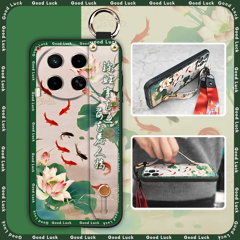 Für Mama Handschlaufe Handyhülle Für Tecno Camon30/4G/5G/CL6/CL7 Mode Wasserdicht Stoßfest Rückseite Chinesischer Stil