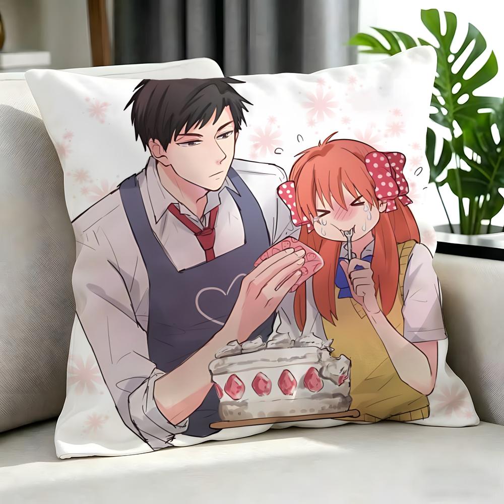 anime Monthly Girls Nozakikun Cushion Cover Cushion Cover Set Pcs x x x Pillowcase Decorative Sofa Home Decor