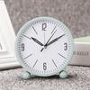 Analogue Silent Alarm Clocks Snooze Silent Sweeping Wake Up Table Clock Battery Powered Desk Bedside Clock for Office Bedroom