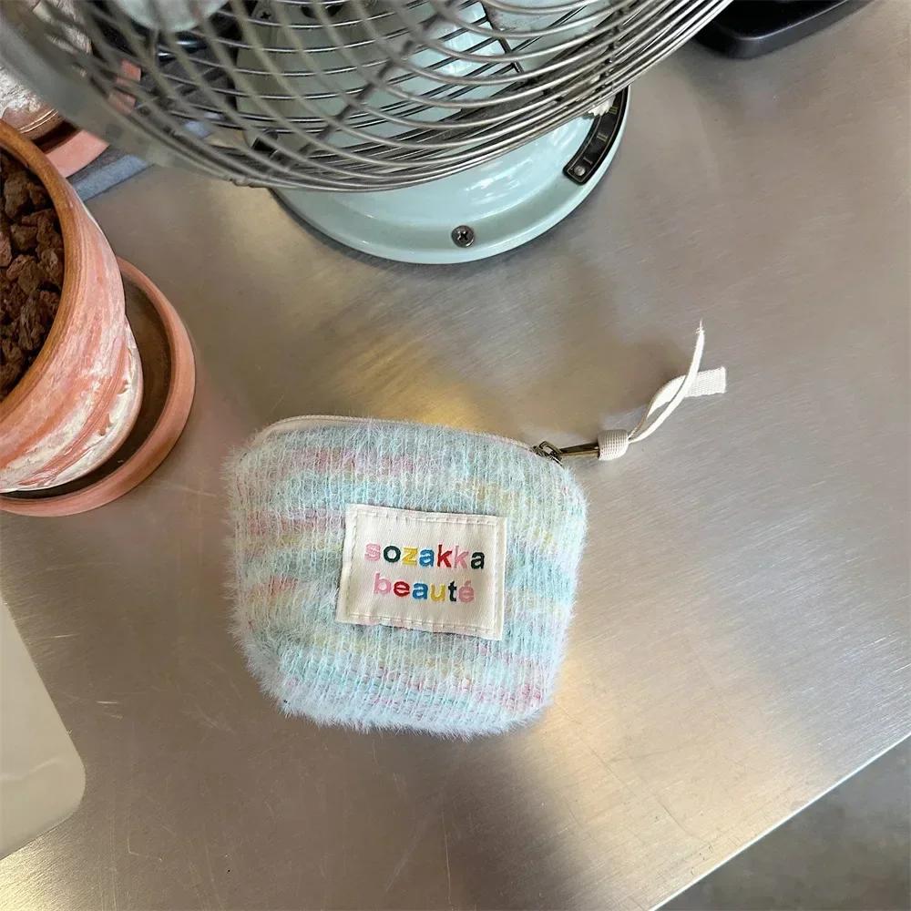 Coin Purse Women Fresh Floral Coin Wallet Zipper Bag Change Pouch Key Holder Small Mini Storage Case Pouch Money Bags Gift
