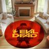 The Evil Dead Print Round Rug, Washable Floor Carpet, For Entryway Dorm Laundry Room Office Study, Home Decor Birthday Christmas Gift