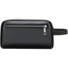 Men's Leather Clutch Bag Black Business Casual Multi Pocket Handbag 23x9x13cm Durable Stylish Design