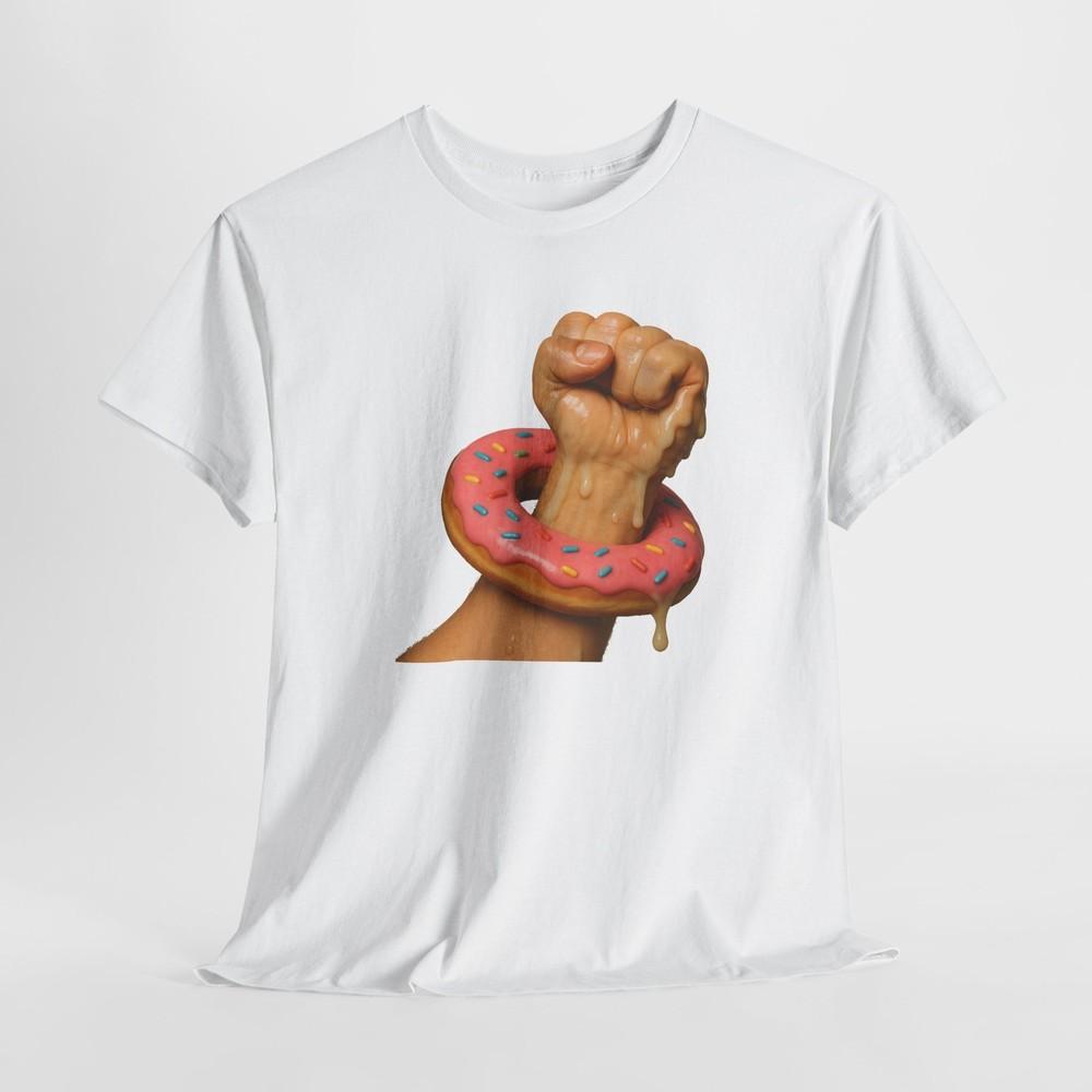 

Gay Men s Donut Fist Tshirt Tops Tee, LGBTQ Pride Shirt, LGBT Rainbow Apparel, Unisex 4XL