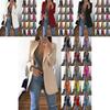 Stylish Women's Blazer Slim Fit Work Ol Jacket Long Sleeve Plus Size Coat For Office Wear