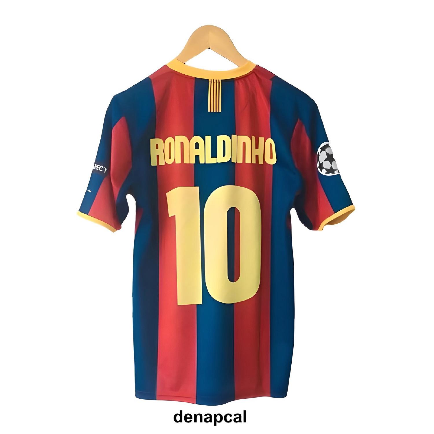 

Ronaldinho Retro Barcelona Champions League 2011 London Final Adult Jersey