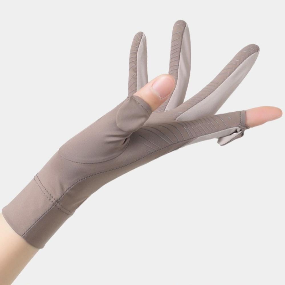 Highly Elastic Ice Silk Gloves Touch Screen Driving Mittens Riding Driving Gloves Outdoor Sports