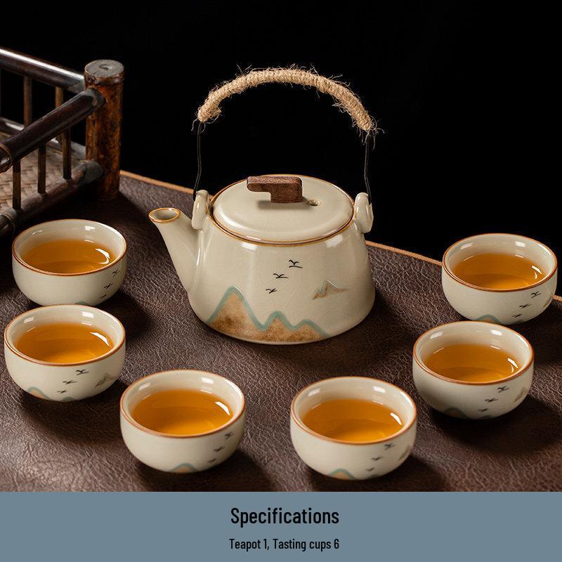 Ru Kiln Ceramic Kung Fu Tea Set