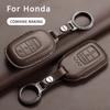 Leather Car Remote Key Case Cover for Honda Civic 11th 2022 for Honda Civic Accord HR-V CR-V CRV 2022 2023 Protector Holder Fob
