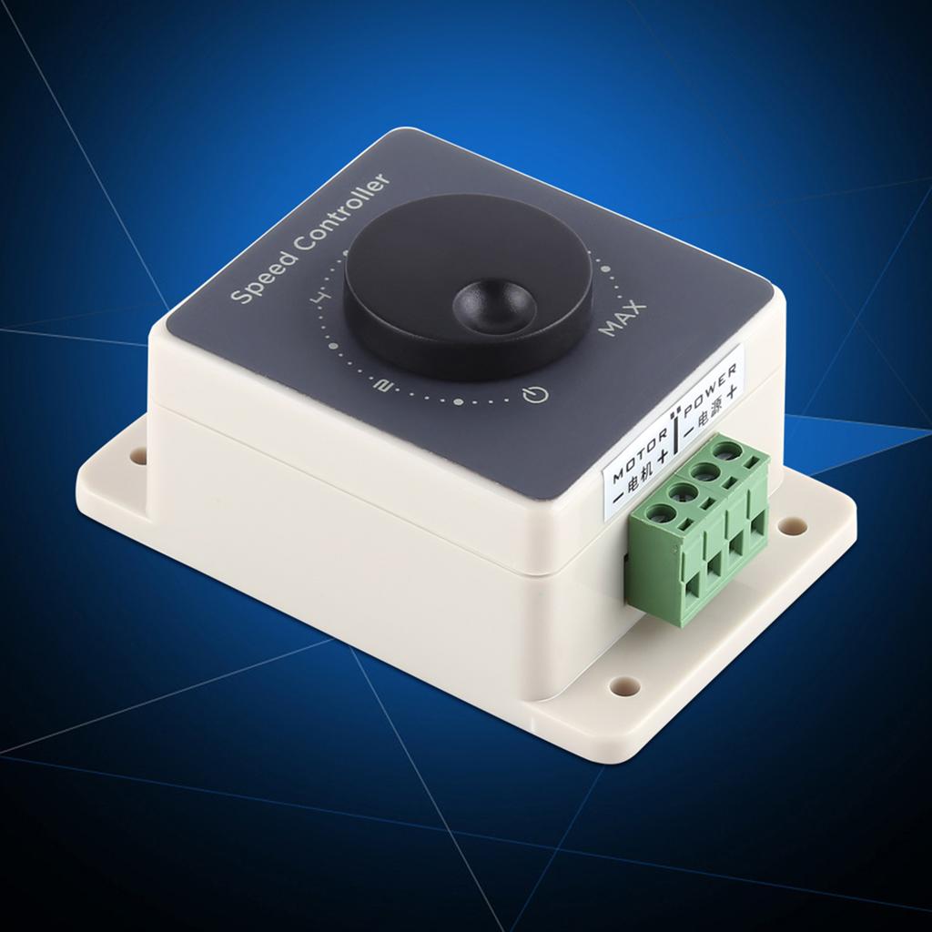 Motor Governor Speed Controller Speed Regulator DC10-60V 20A Pulse Width Modulator PWM Motor Speed Controller Waterproof Shell