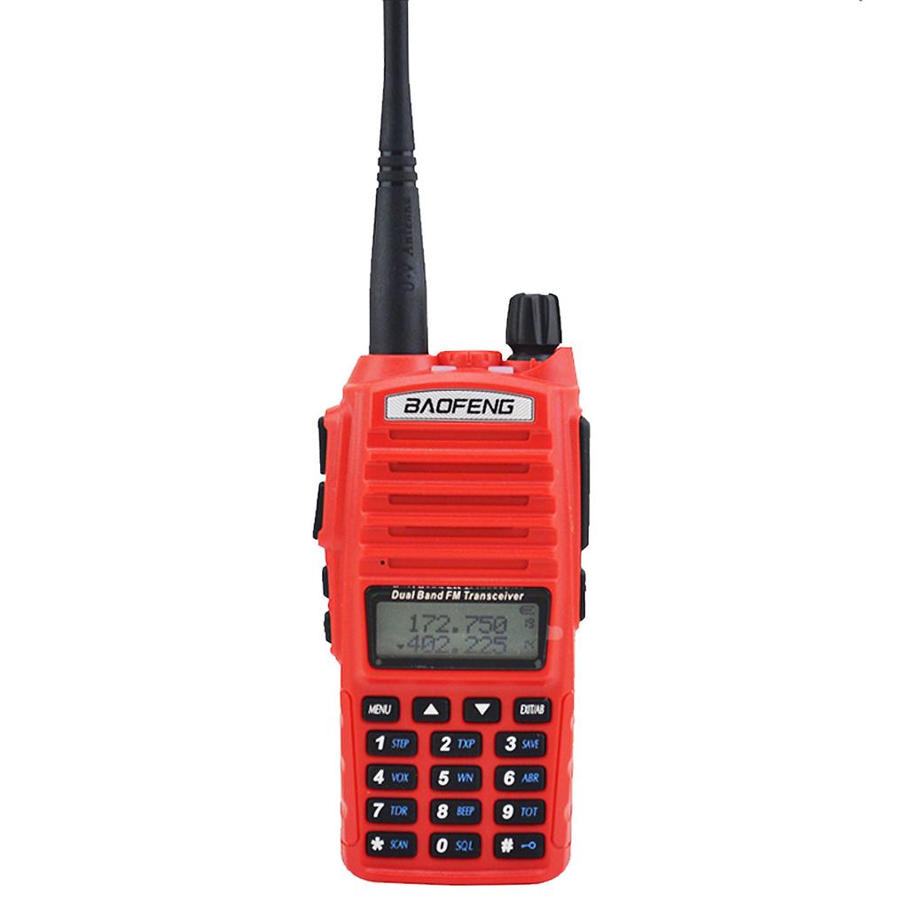 Baofeng UV-82 Telsiz UHF 400-520MHz VHF 136-174MHz 5W Çift Bant Çift PTT Anahtarlı FM Taşınabilir İki Yönlü Radyo Kulaklıklı