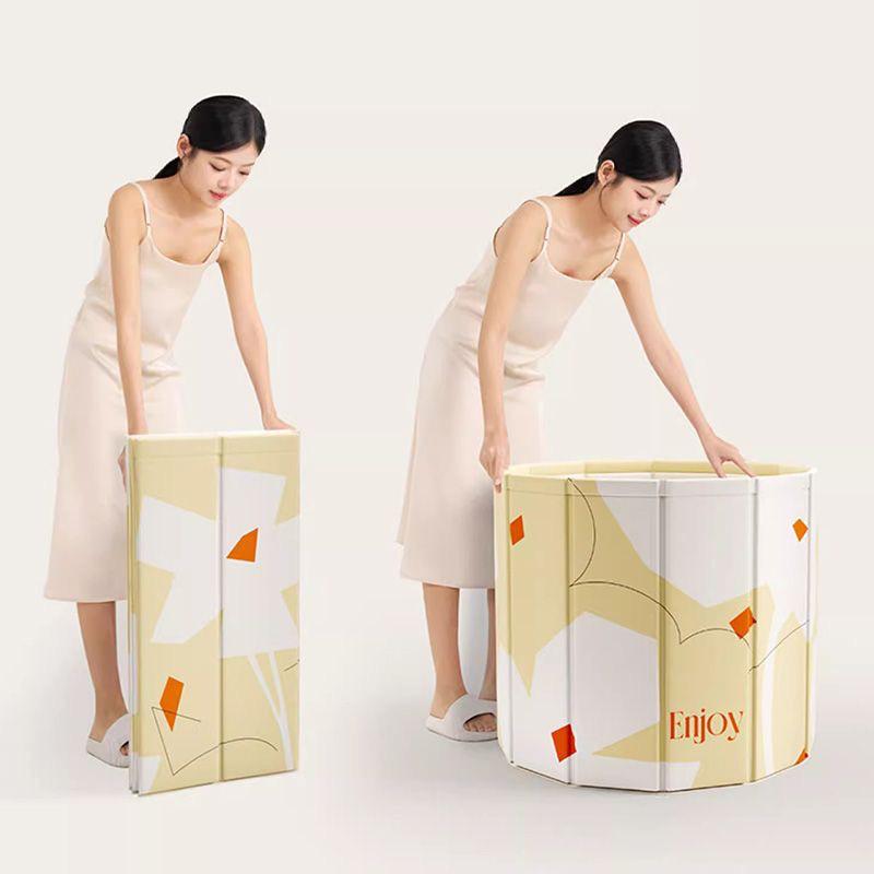 Durable Foldable Full-Body Bathtub - Extra Thick for Home Use