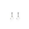 Silver Needle Korean Cool Transparent Ball Earrings - Niche Luxury Versatile Studs for Women