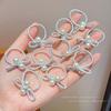New Children's Hair Rope Cute Pearl Little Girl Hair Band Headrope High Elastic Hair Tie Girls Rubber Band