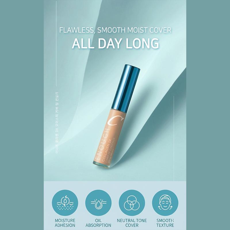 ENOUGH Collagen 3X Moisture Cover Tip Concealer SPF36 PA+++ 9g (9 Options)