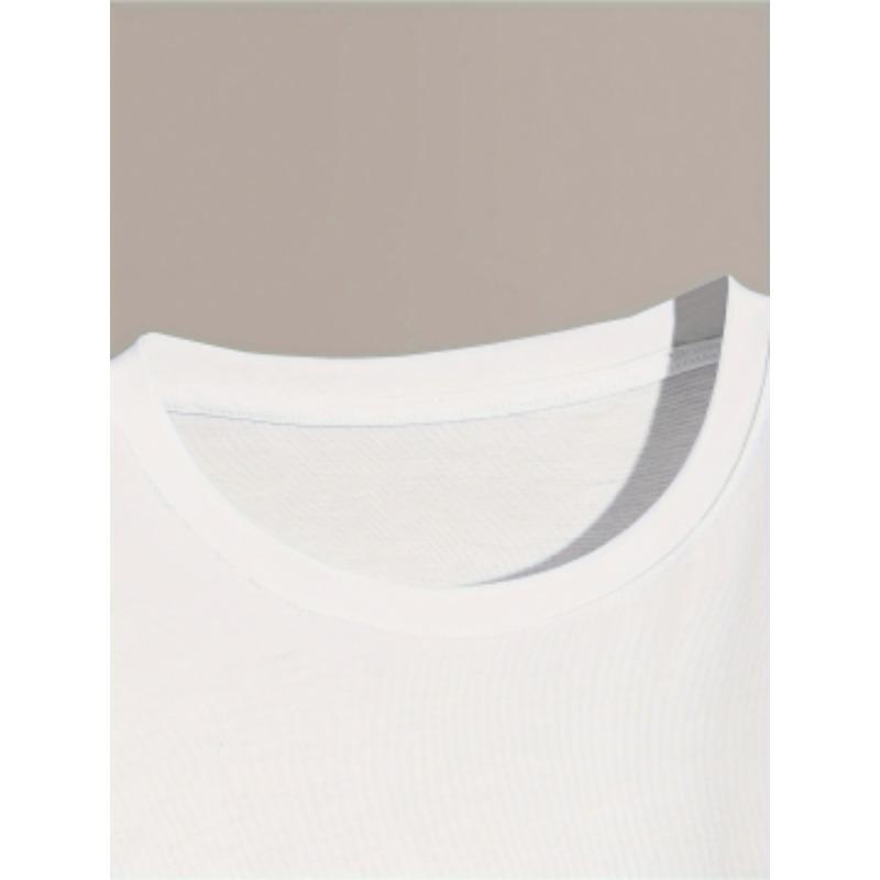 Europäische Größen Herren Leichtes Atmungsaktives Polyester Kurzarm-T-Shirt mit Bierkrug-Grafikdruck - Lässiges Rundhals-T-Shirt für Reisen, Sommer