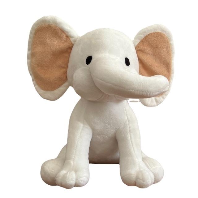 Süßes Plüsch Rosa Grün Gelb Elefant Kissen Stofftier Baby Schleifenknoten Elefant Spielzeug Säugling Schlafpuppen Kinder Geburtstagsgeschenk 25cm