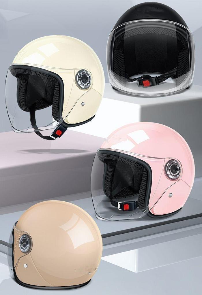 Certified Electric Vehicle Unisex Autumn/Winter Motorcycle Helmet - Lightweight, Warm, Cold Protection