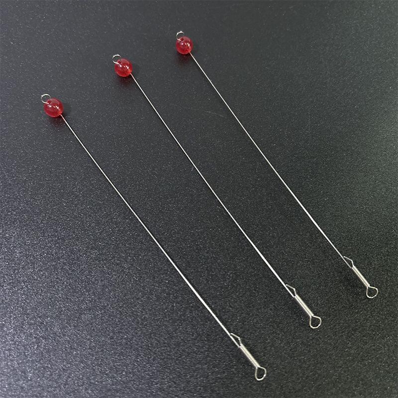 Pioneer Red Bead Scale Stainless Steel Ice Fishing Leader Wire Line