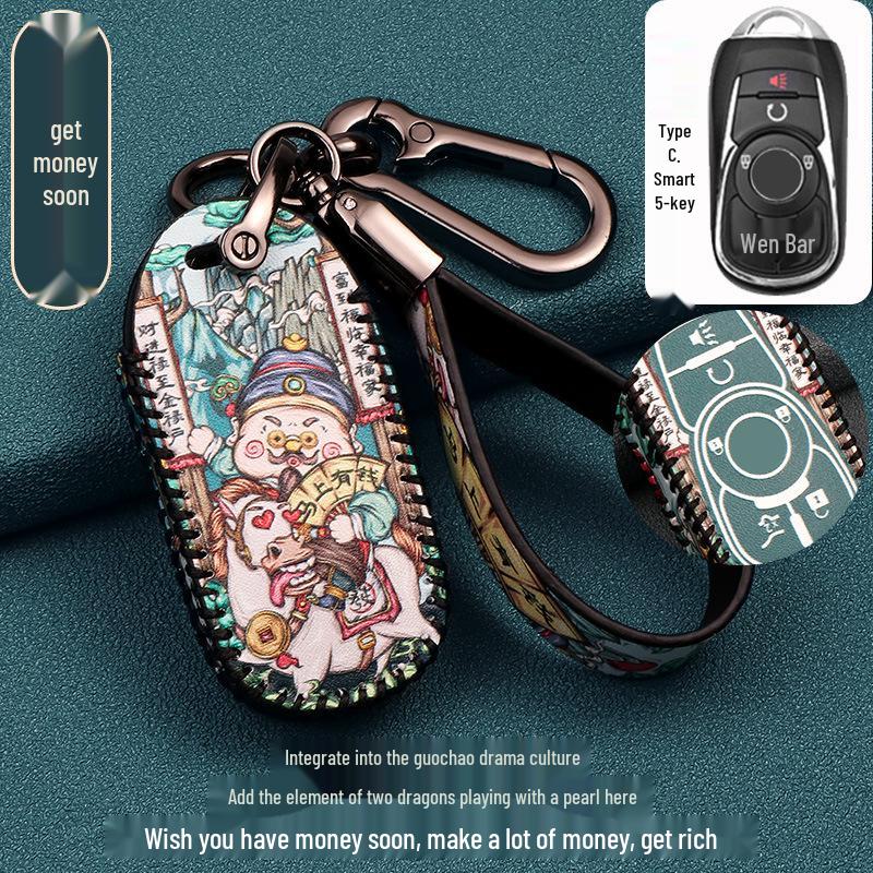 Buick Excelle, Verano, Envision, Enclave, GL8, LaCrosse, GL6, Regal Key Case: High-End Car Key Shell