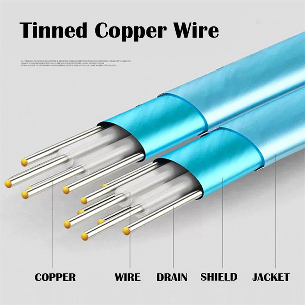 Xiwai 8i Slimline SAS Host RAID To 8 SATA Target Data Transfer Hard Disk Fanout RAID Cable with 1 To 8 SFF-8654 74-Pin 4.0 7-Pin Splitter, 0.5M